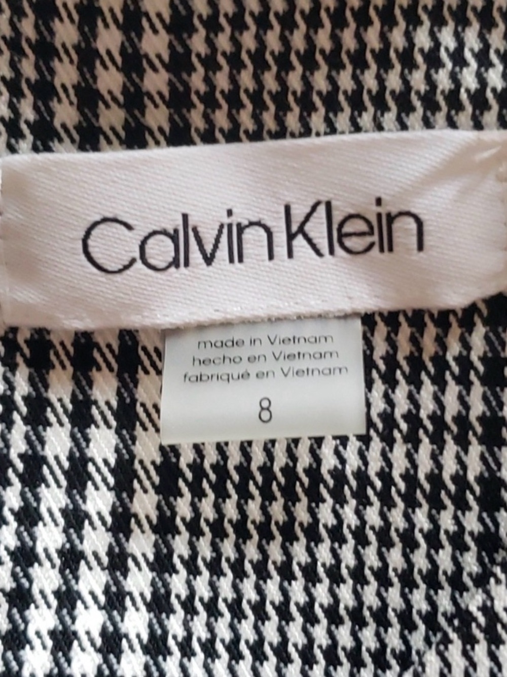 Calvin Klein Plaid Midi Dress Super Cute with bottom ruffle design!😍 - Picture 3 of 4